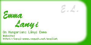 emma lanyi business card